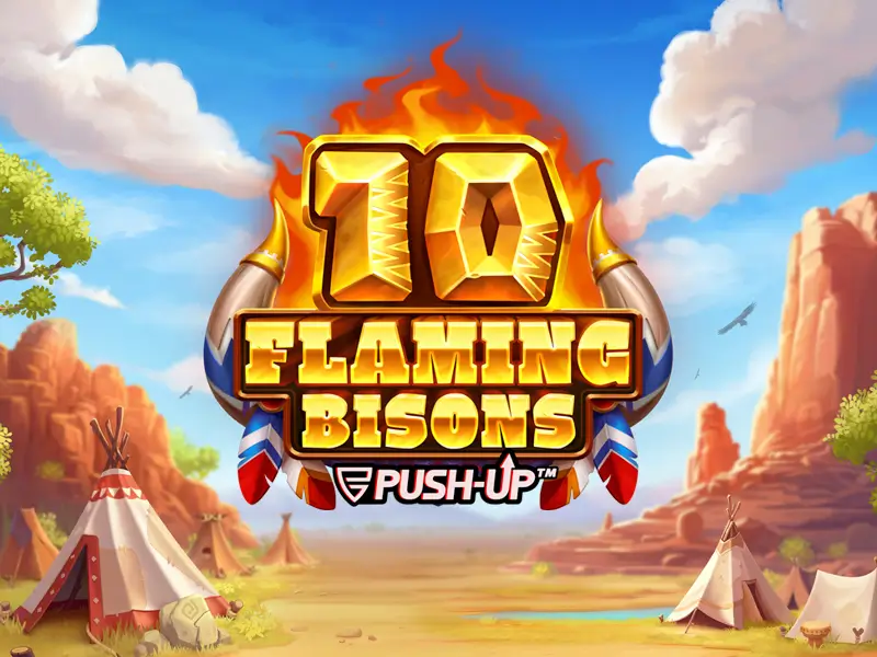 10 Flaming Bisons Jogo de Cartas